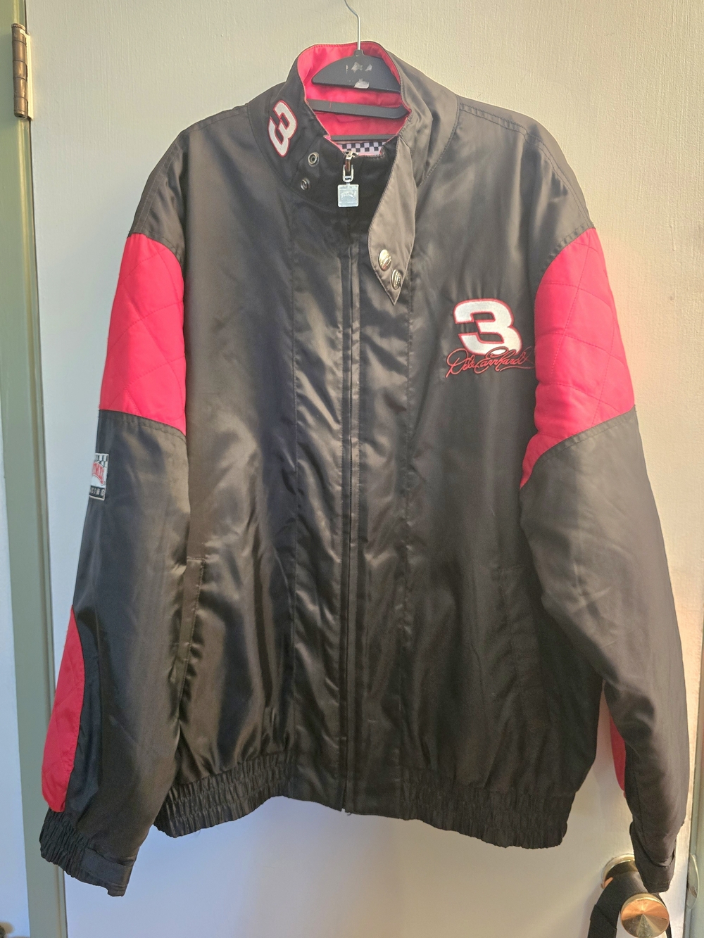 Vintage NASCAR Dale Eearnhart The Itimidator Nutmeg Jckt. Sz. L Pristine!!